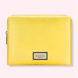 Gucci Yellow Cosmetic Bag